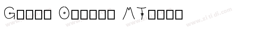 Goudy Ornate MT字体转换
